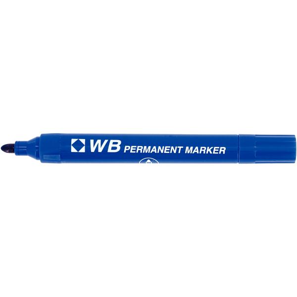 Marqueur permanent WB pointe ogive bleu — Écrire et corriger