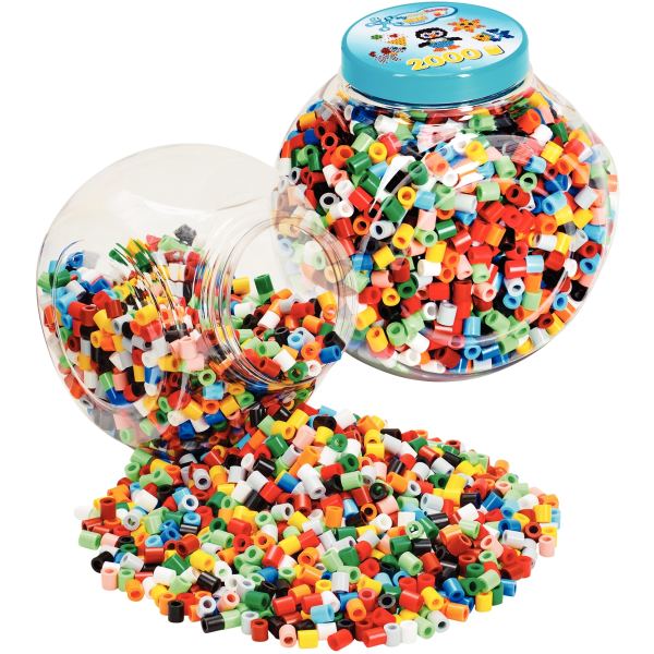 Pot de 2000 perles HAMA Maxi couleurs vives — Activités artistiques