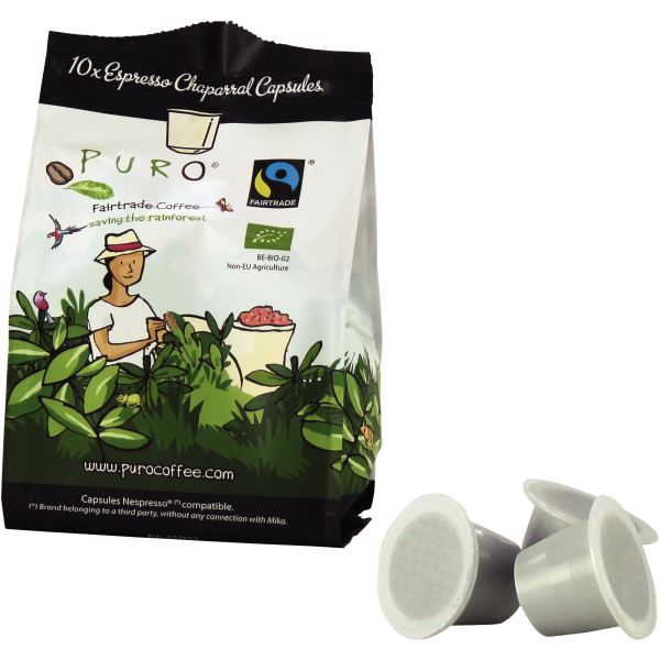 Sachet de 10 capsules café PURO fort — PRODUITS ALIMENTAIRES