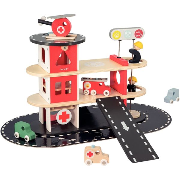 Caserne des pompiers en bois, JANOD — JEUX