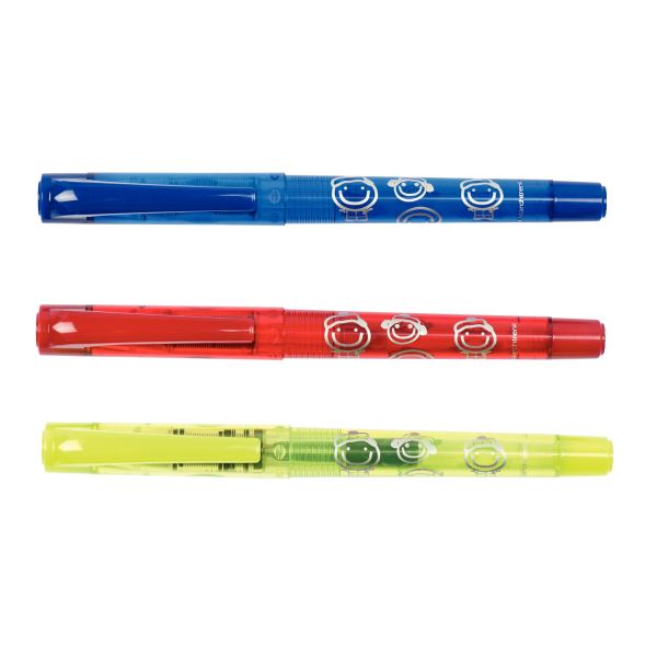 Stylo plume écolier smiley assorti, N.C — Écrire et corriger