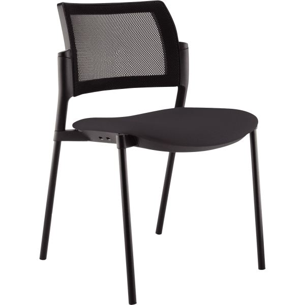 Lot de 2 chaises polyvalentes Kyos noir/noir, N.C — MOBILIER