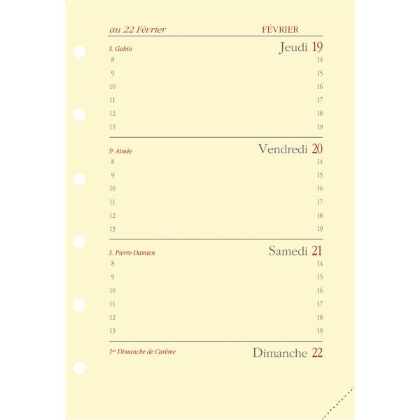 QUO VADIS Recharge "Timer 14 Horizontal", 2026/2027, 16 mois — Calendriers & Agendas