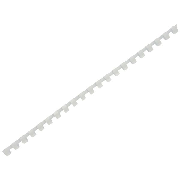 Boîte de 100 reliures plastiques couleur Ø 10 mm blanc, N.C — BUREAUTIQUE