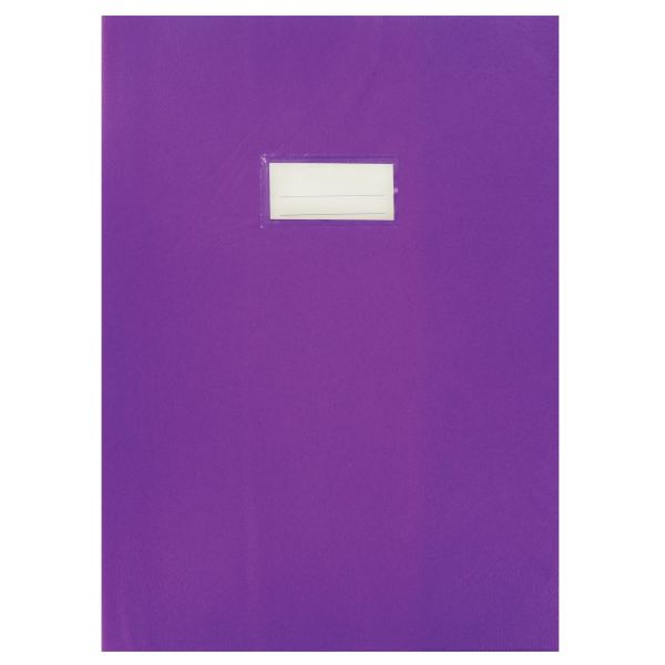 Paquet de 10 protège-cahiers en PVC 21/100ème, pour format A4, violet — Papier, cahier & courrier