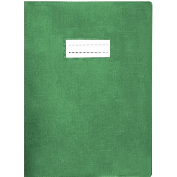 Paquet de 10 protège-cahiers avec rabats épaisseur 22/100ème 21 x 29,7 cm coloris vert, N.C — Petit matériel bureau et école