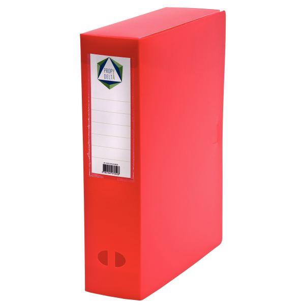 Boite de classement en polypropylène dos 8 cm, rouge, N.C — Classement