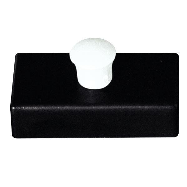Blister de 5 aimants rectangulaires 27x14 mm noir, Wonday — Équipement classe et bureau