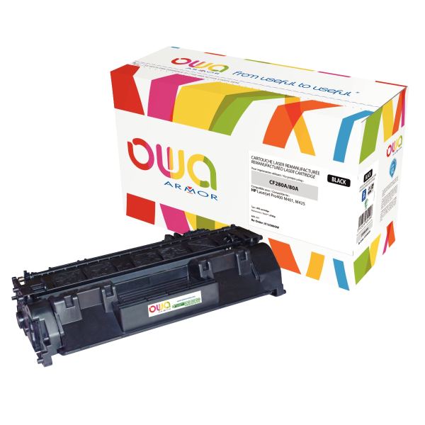 OWA cartouche laser noire remanufacturée compatible HP 80A ( — Consommables informatiques