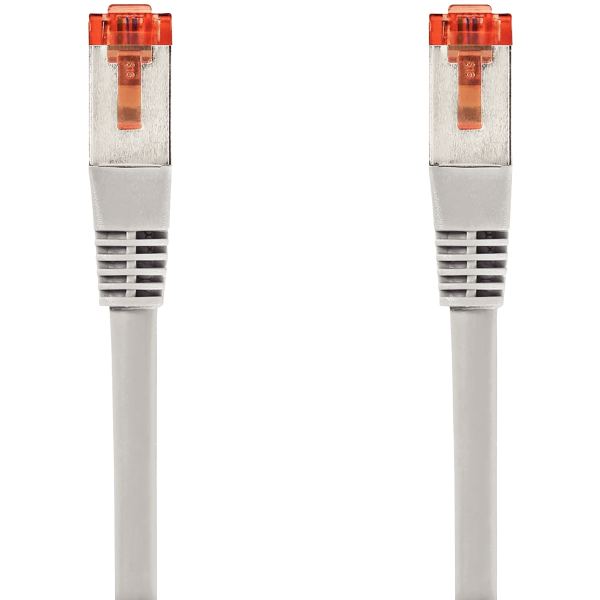 Cordon RJ45 mâle vers mâle droit catégorie 6 S/FTP 2m gris, N.C — INFORMATIQUE