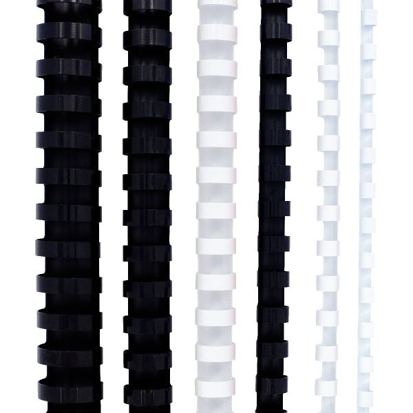 Boîte de 100 reliures plastiques couleur Ø 19mm noir — Non classé
