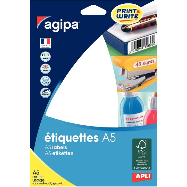 Etui de 96 étiquettes multi-usages blanches 97x46mm — Non classé