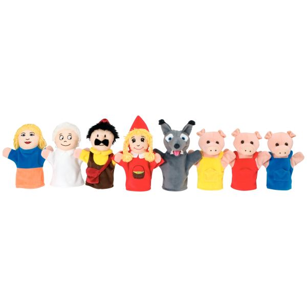 Valisette de 8 marionnettes, le Petit chaperon rouge et les, N.C — JEUX