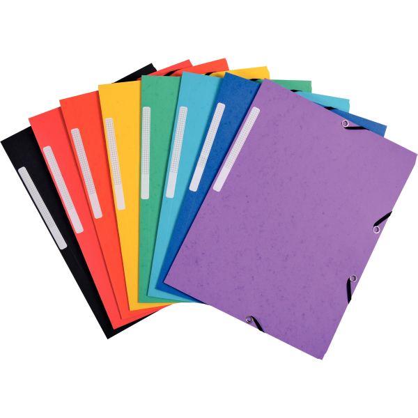 EXACOMPTA Chemise à élastiques Pack Promo 7+3, A4, assorti — Chemises & trieurs