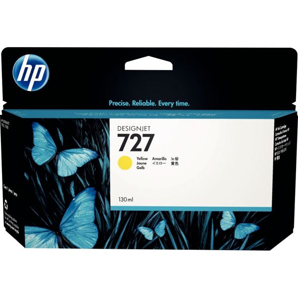 HP 727 cartouche d'encre jaune authentique (B3P21A) — Cartouches & toners