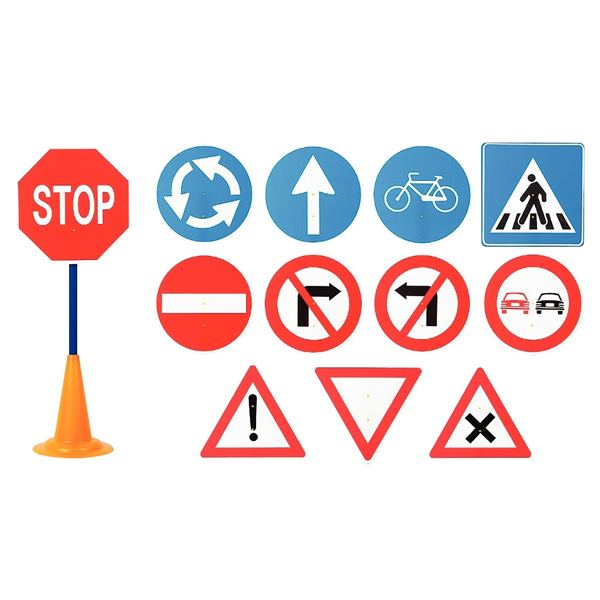 Lot de 12 Panneaux routiers 86 cm, N.C — JEUX