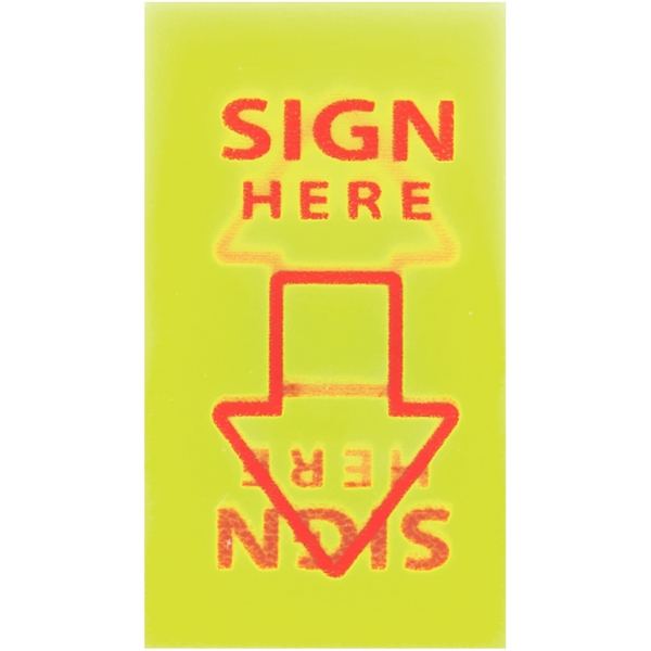 Carte de 50 index repositionnable Sign Here, N.C — CAHIERS ET DERIVES DE PAPIER