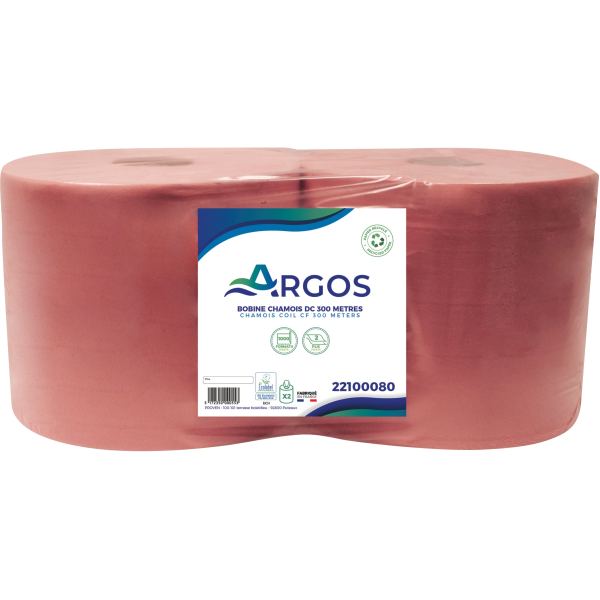 Lot de 2 bobines d'essuie main industriel 2 plis 300 mètres, ARGOS — SERVICES GENERAUX