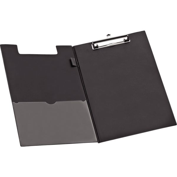 Wonday Porte-bloc à pince, A4, revêtement PVC, noir — Pinces & porte-blocs
