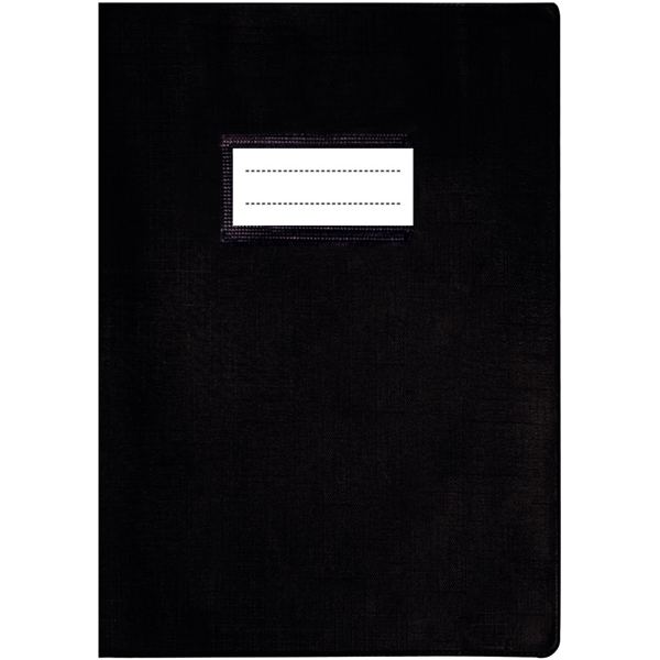 Paquet de 10 protège-cahiers avec rabats épaisseur 22/100ème 21 x 29,7 cm coloris noir, N.C — Petit matériel bureau et école