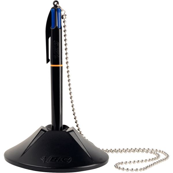 BIC Stylo à bille sur socle 4 Colours Counter Pen, noir — Stylos à bille & accessoires