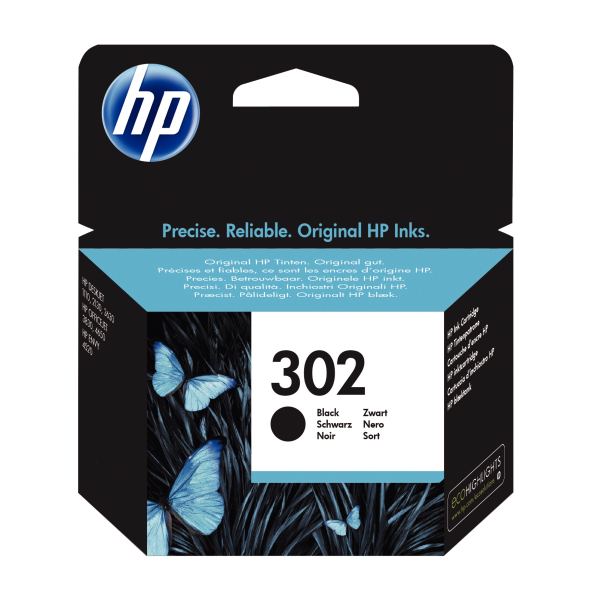 HP 302 cartouche d'encre noire authentique (F6U66AE) — Non classé