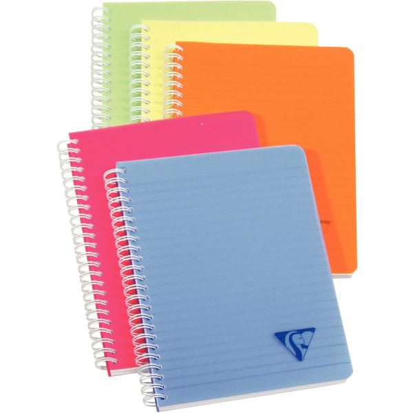 Clairefontaine Carnet reliure intégrale LINICOLOR Fresh, A5 — Reliures spirales sans micro-perforation