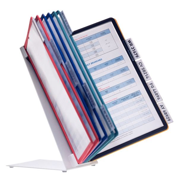 DURABLE système de présentation VARIO table 10, kit complet — Pupitre & pochettes de présentations