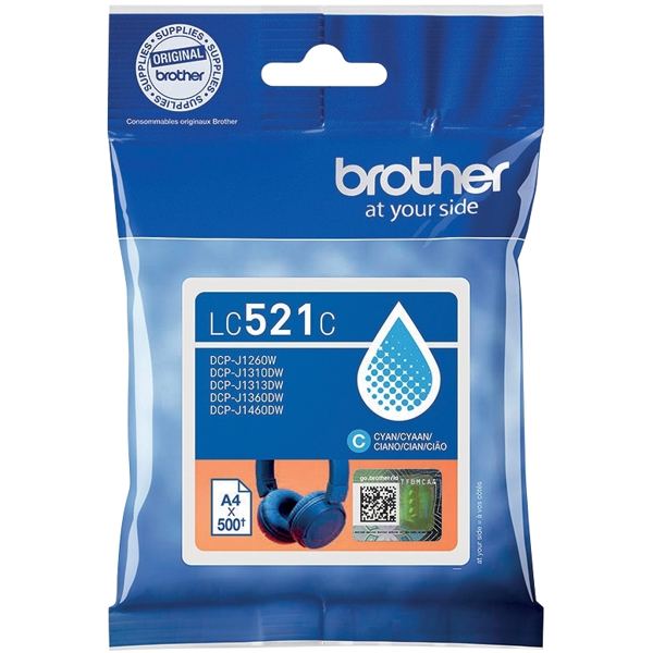 BROTHER Cyan ink cartridge yield up to 500 pages — Consommables informatiques