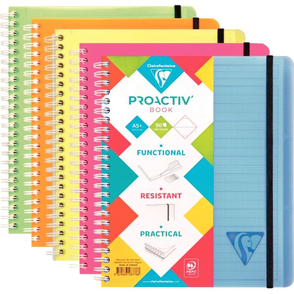 Cahier-trieur PROACTIV'BOOK LINICOLOR FRESH 180 pages, forma — CAHIERS ET DERIVES DE PAPIER