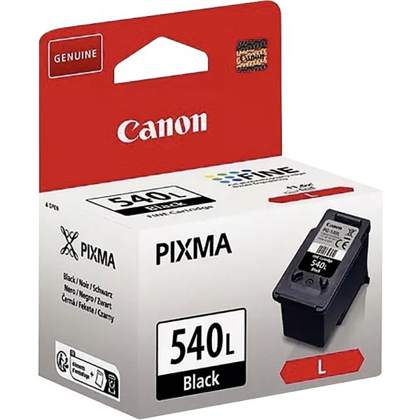 Canon 540L cartouche jet d'encre noire haute capacité authentique (PG540BK L) — Consommables pour imprimantes jet d'encr