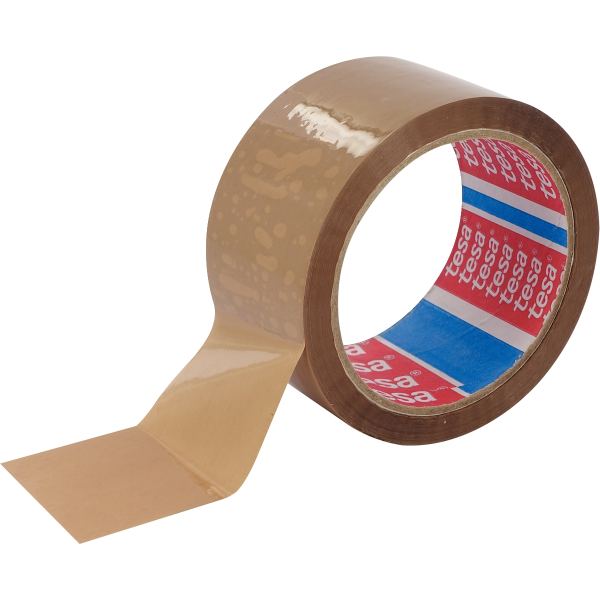 Rouleau adhésif d'emballage économique havane 66m x 50 mm, Tesa — COURRIER ET EXPEDITION