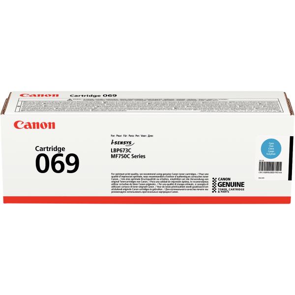 CANON Toner Cartridge 069 Cyan — Consommables informatiques