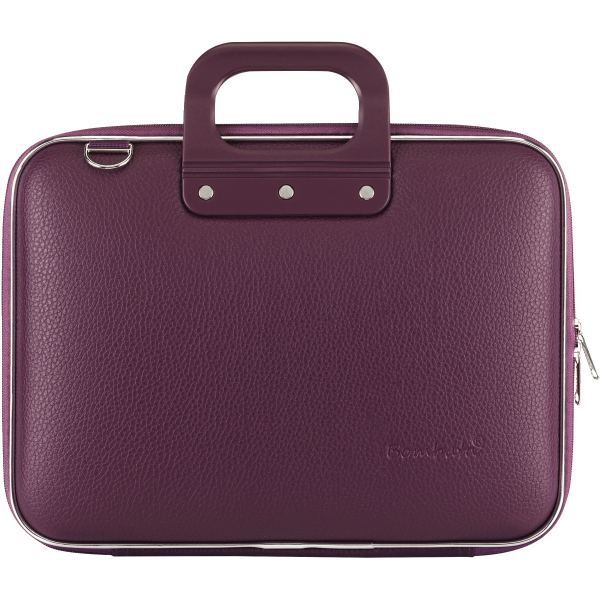 Sacoche classic mediobombata vinyle 13" coloris prune, N.C — BAGAGERIE