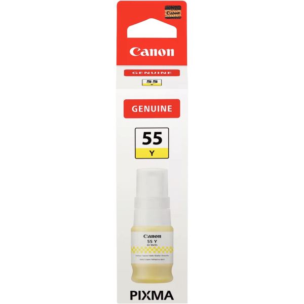 Canon GI-55Y flacon d'encre jaune authentique (GI-55Y) — Consommables informatiques