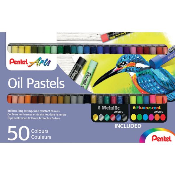 Boîte de 50 pastels à l'huile PHN classique fluo et métal — Non classé