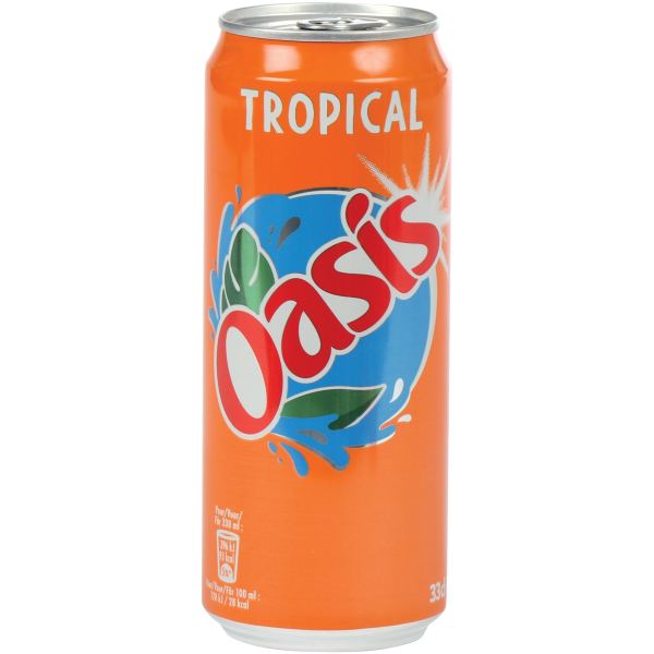 Lot de 24 canettes OASIS tropical 33 cl Slim, N.C — PRODUITS ALIMENTAIRES