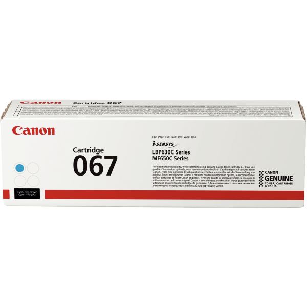 CANON Toner Cartridge 067 Cyan — Consommables informatiques