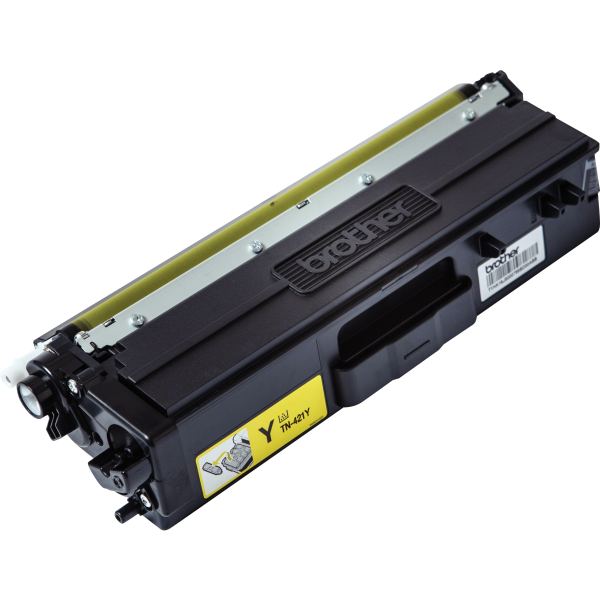 BROTHER TN421Y Toner Cartouche Jaune 1.800 pages pour Brother HL-L8260CDW, L8360CDW — Toners & tambours, original
