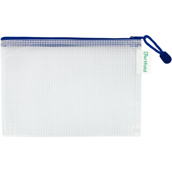 djois by tarifold Pochette à zip ZIPPER, A5, PVC, bleu — Chemises & trieurs