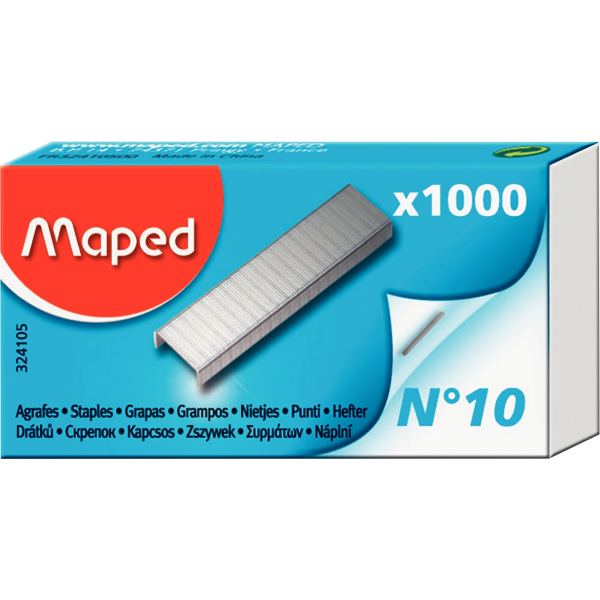 Maped Agrafes No. 10, petit paquet, zingué — Agrafeuses & accessoires