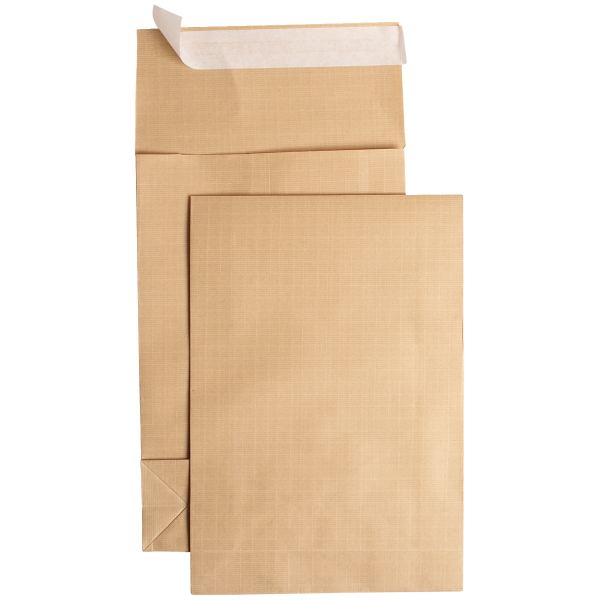 Paquet de 50 pochettes kraft armé 280x410 mm soufflet 90 mm ba, N.C — COURRIER ET EXPEDITION