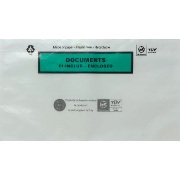 Boite de 1000 pochettes adhésives "documents ci-inclus" 228x, N.C — COURRIER ET EXPEDITION