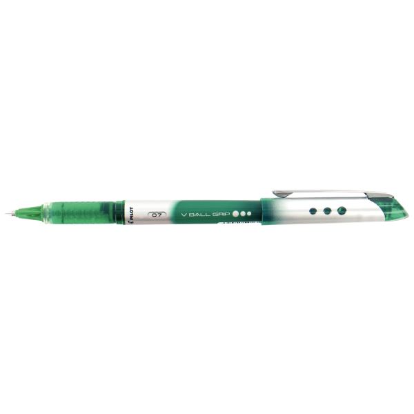 PILOT Stylo roller V-Ball Grip 7, vert — Stylos roller
