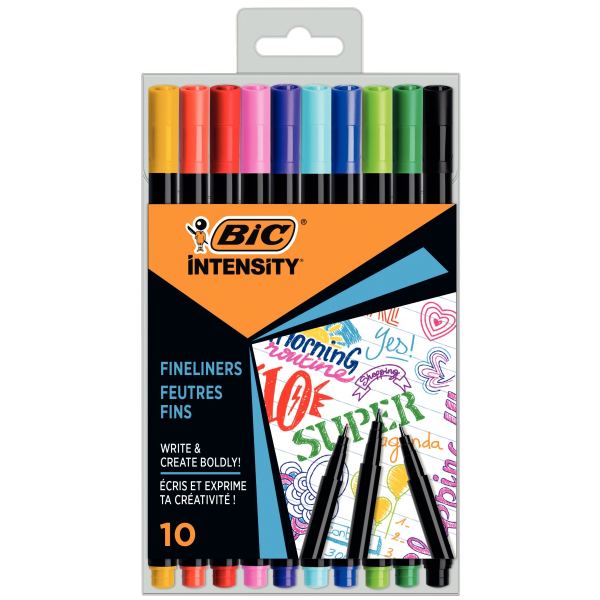 Pack de 10 feutres Intensity fine assortis — ECRIRE ET CORRIGER