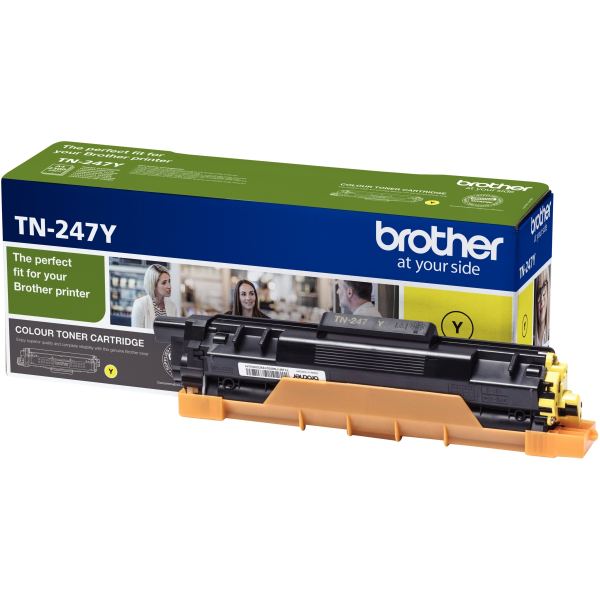 BROTHER TN247Y Toner jaune haute capacité de 2300 pages pour Hl-L32xx DCP-L35xx MFC-L37xx — Toners & tambours, original