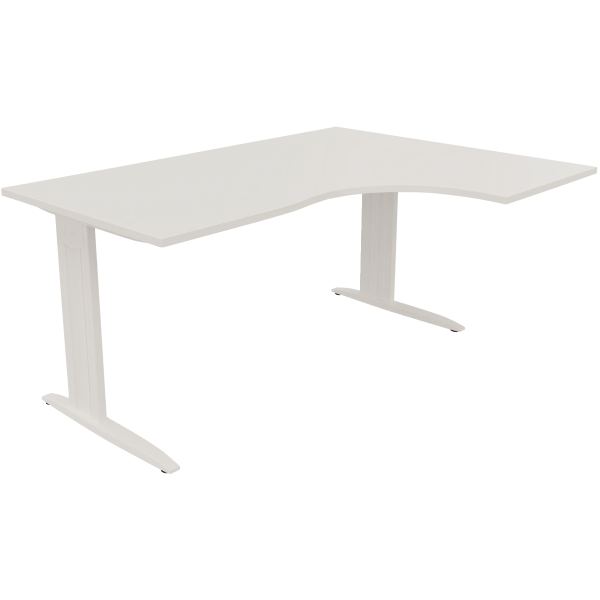 Plan compact 90° Onyx retour droite L..160 x P.120 et 60 cm, N.C — MOBILIER