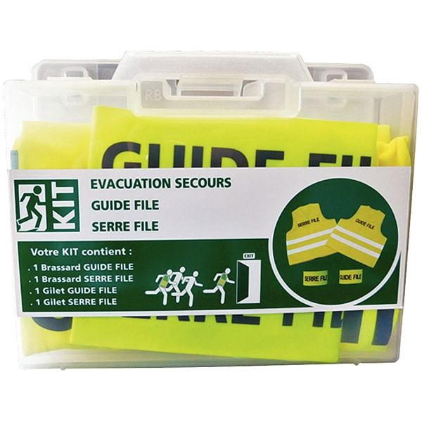 Kit d'évacuation pour guide file et serre file, N.C — SERVICES GENERAUX
