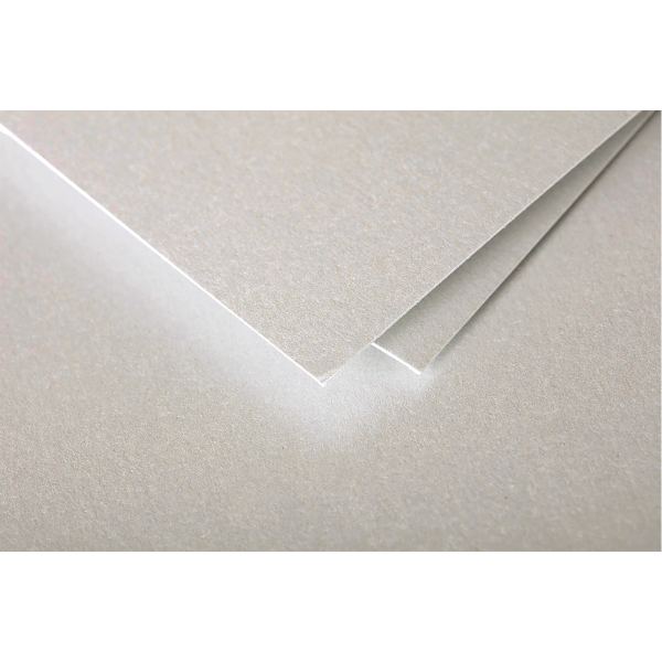 Pollen by Clairefontaine Carte C6, argent — Cartes de voeux à faire soi-même
