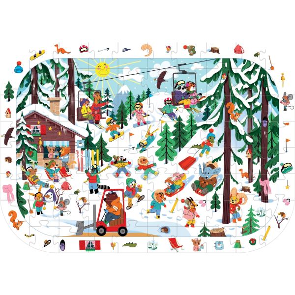 Puzzle d'observation 76 pièces, la montagne, My Mandarine — Jeux